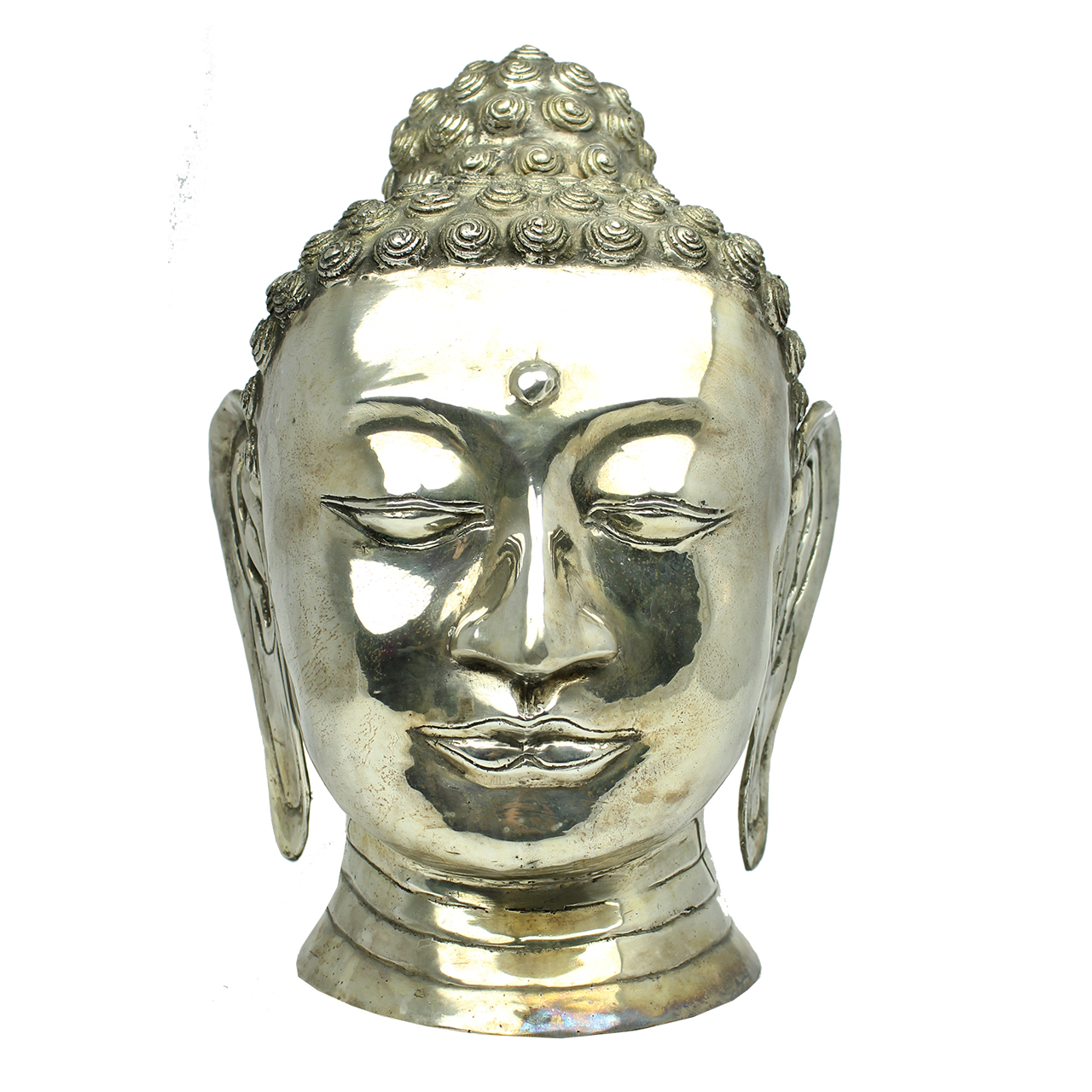 Statueta din alama cap de Buddha 40 cm