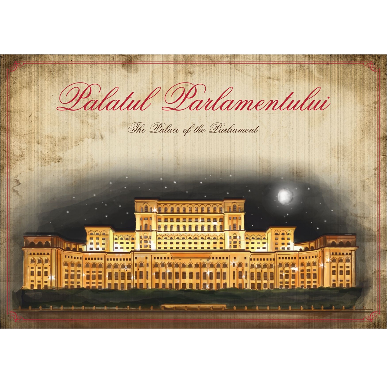 Felicitare cu Palatul Parlamentului