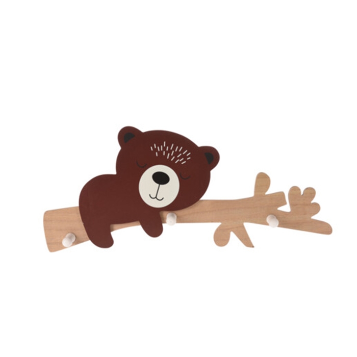 Poza Cuier Bear din lemn 48x25 cm