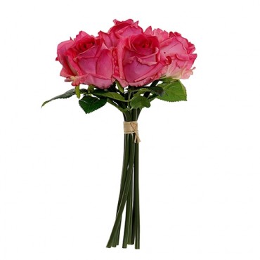 Buchet de trandafiri decorativi rosii 30 cm
