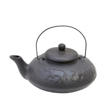 Ceainic Artefacte din ceramica neagra 18x22x12 cm