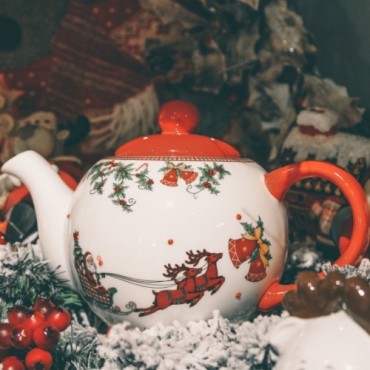 Ceainic Christmas din ceramica 16 cm