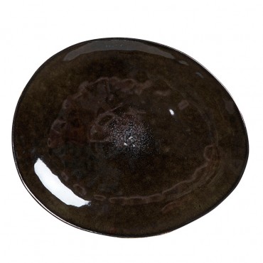 Farfurie intinsa Olive din ceramica 28x23 cm