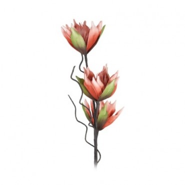 Floare artificiala Protea corai 98 cm