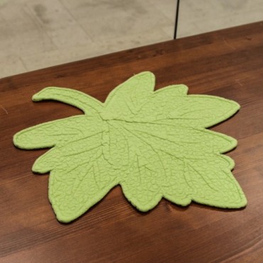 Napron Green leaf din bumbac si in 40x44 cm