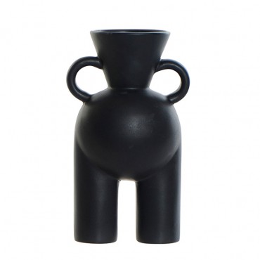 Vaza Lady din portelan negru 20 cm