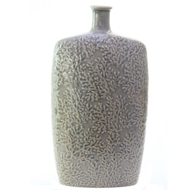 Vaza Coral din ceramica gri 36 cm