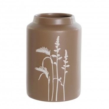 Vaza Herbs din ceramica maro 14x21 cm