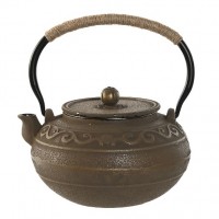 Ceainic Orient din fonta maro 11 cm