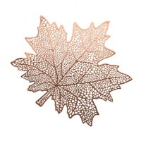 Napron Autumn in forma de frunza, bronz, 40x40 cm	