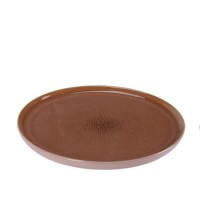 Farfurie desert Italy din ceramica maro 21 cm