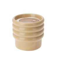 Lumanare parfumata in recipient de ceramica Sunset, galben, 11x11 cm 