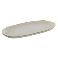 Tava ovala Lolly din ceramica bej 28x13 cm 