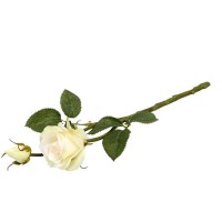 Trandafir decorativ crem 35cm
