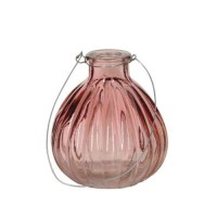 Vaza Daisy din sticla rosie 8 cm
