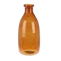 Vaza Amari din sticla, maro, 11x23,5 cm