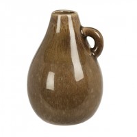 Vaza Nora din ceramica, maro, 8x12 cm