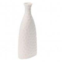 Vaza Serenity din ceramica, alb, 10x7x26 cm