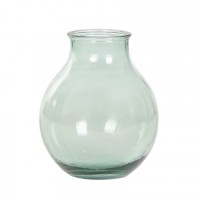 Vaza Crystal din sticla verde 36 cm 