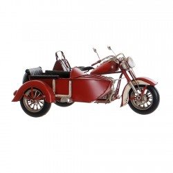 Macheta Red Motorcycle din metal 29x19 cm