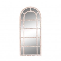 Oglinda de perete Window din lemn antichizat natur 80x180 cm