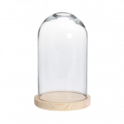 Cupola din sticla cu suport 14x28 cm