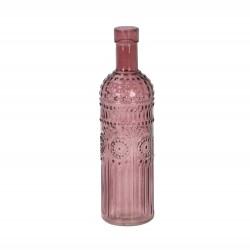 Sticla decorativa roz 20 cm