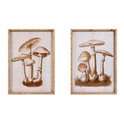 Tablou Mushrooms din lemn 50x80 cm 