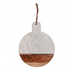 Tocator Marble din lemn si marmura 38x30 cm