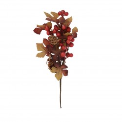 Ramura decorativa Red Berries 25 cm