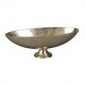 Recipient decorativ Bowl din metal auriu 27x10 cm