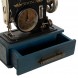 Ceas de masa Sewing Machine albastru 24 cm 