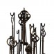 Decoratiune Keys din sticla si metal 26 cm