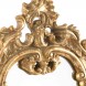 Oglinda cu raft Parisienne antichizat auriu 38x68 cm