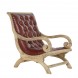 Fotoliu Lounge din lemn maro 64x98x94 cm