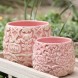 Ghiveci Flora din ceramica roz 13x10 cm