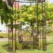 Leagan de gradina Romantic Garden din metal maro 135x275 cm