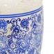 Recipient decorativ Oriental Blue din ceramica 13x32 cm