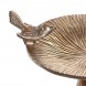 Sfesnic Bird din metal auriu 16x10x19 cm