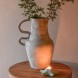 Vaza Light handmade, teracota, gri, 32x27x49 cm 