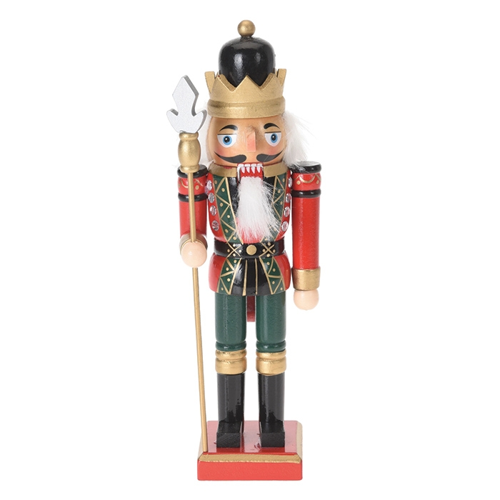 Decoratiune Festive Nutcracker din lemn 25 cm - modele diverse