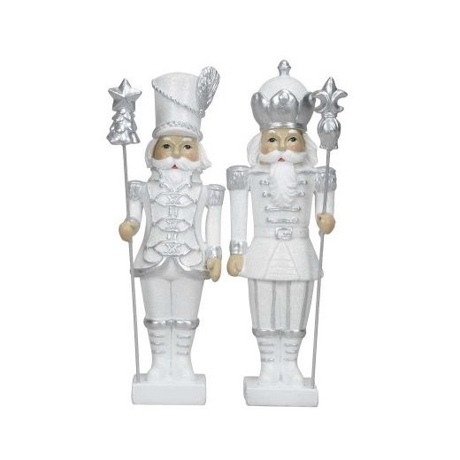 Decoratiune Festive Nutcracker alb 23 cm - modele diverse