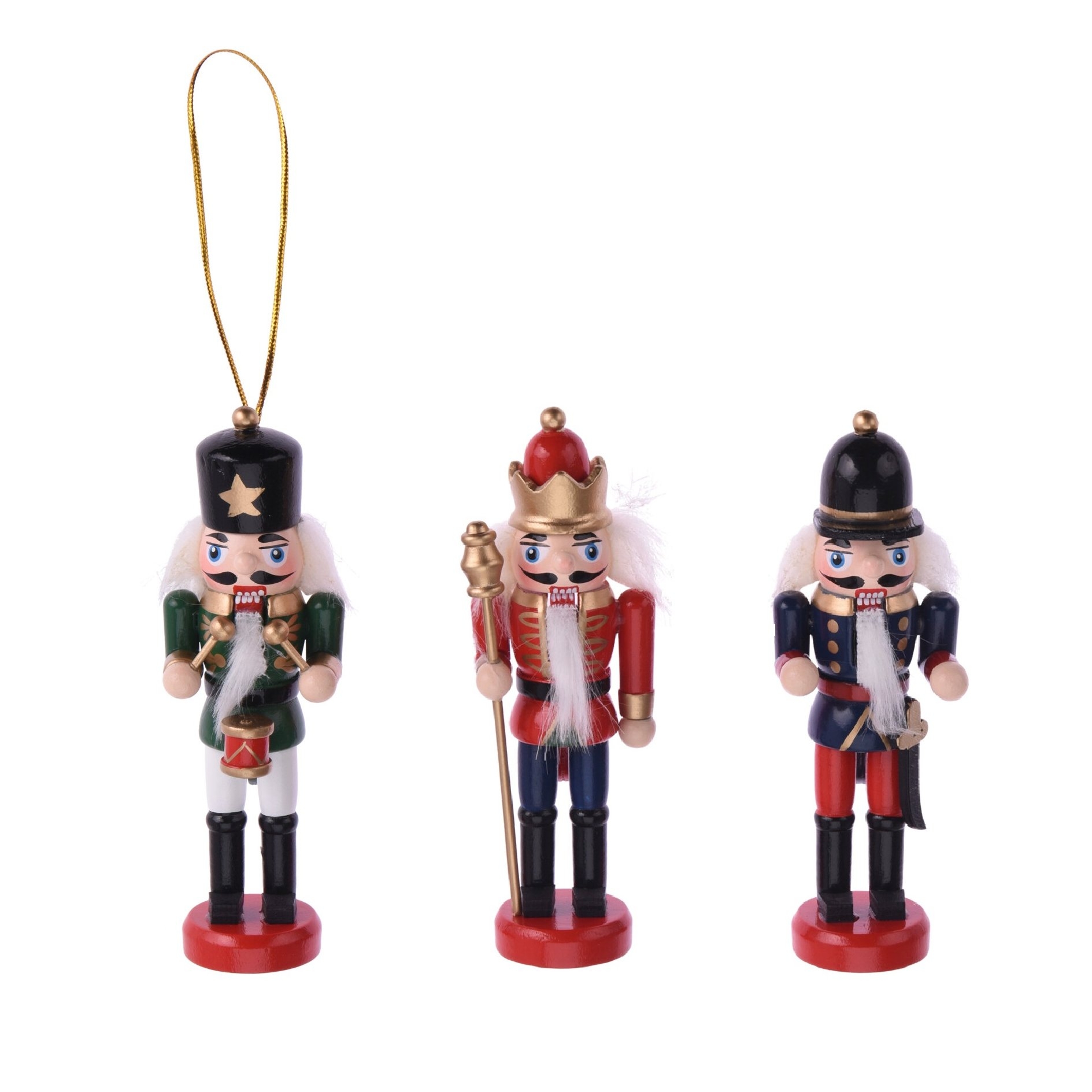 Decoratiune Nutcracker din lemn 12 cm - modele diverse