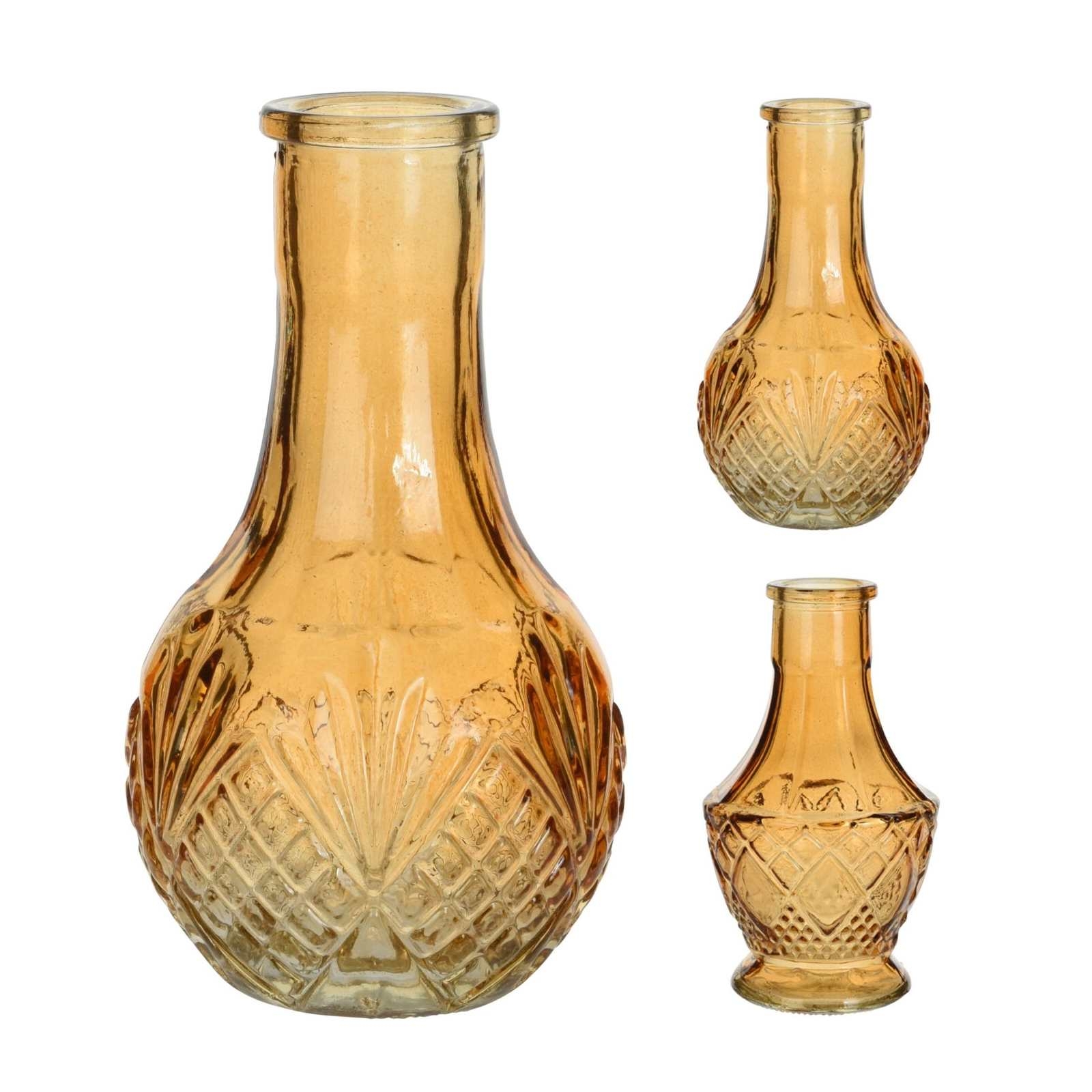Poza Vaza Victoria din sticla portocalie 12 cm - modele diverse