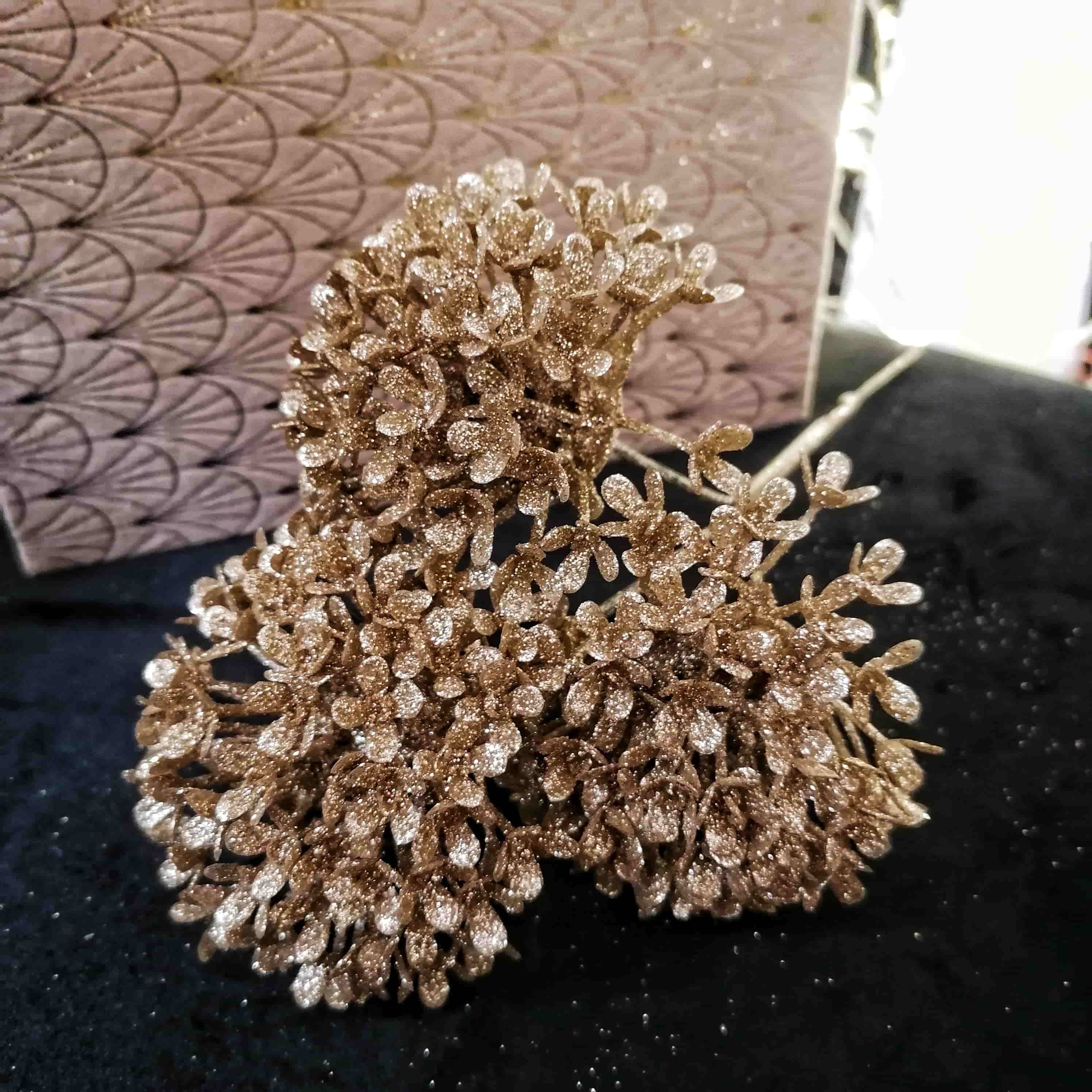 Floare decorativa Gold 34 cm
