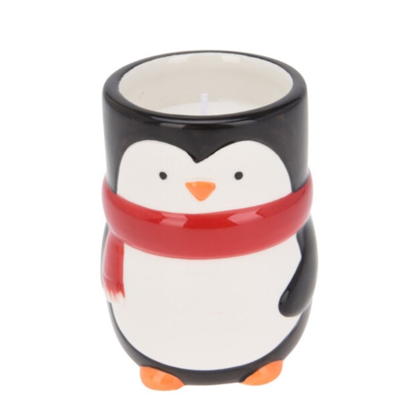 Lumanare Craciun Happy Penguin 7x9 cm