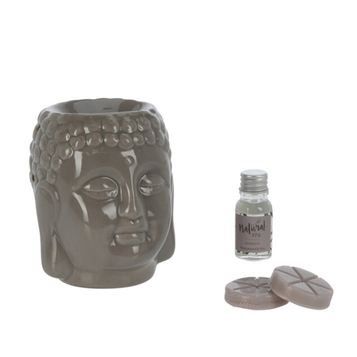 Set 3 piese pentru aromaterapie Buddha maro