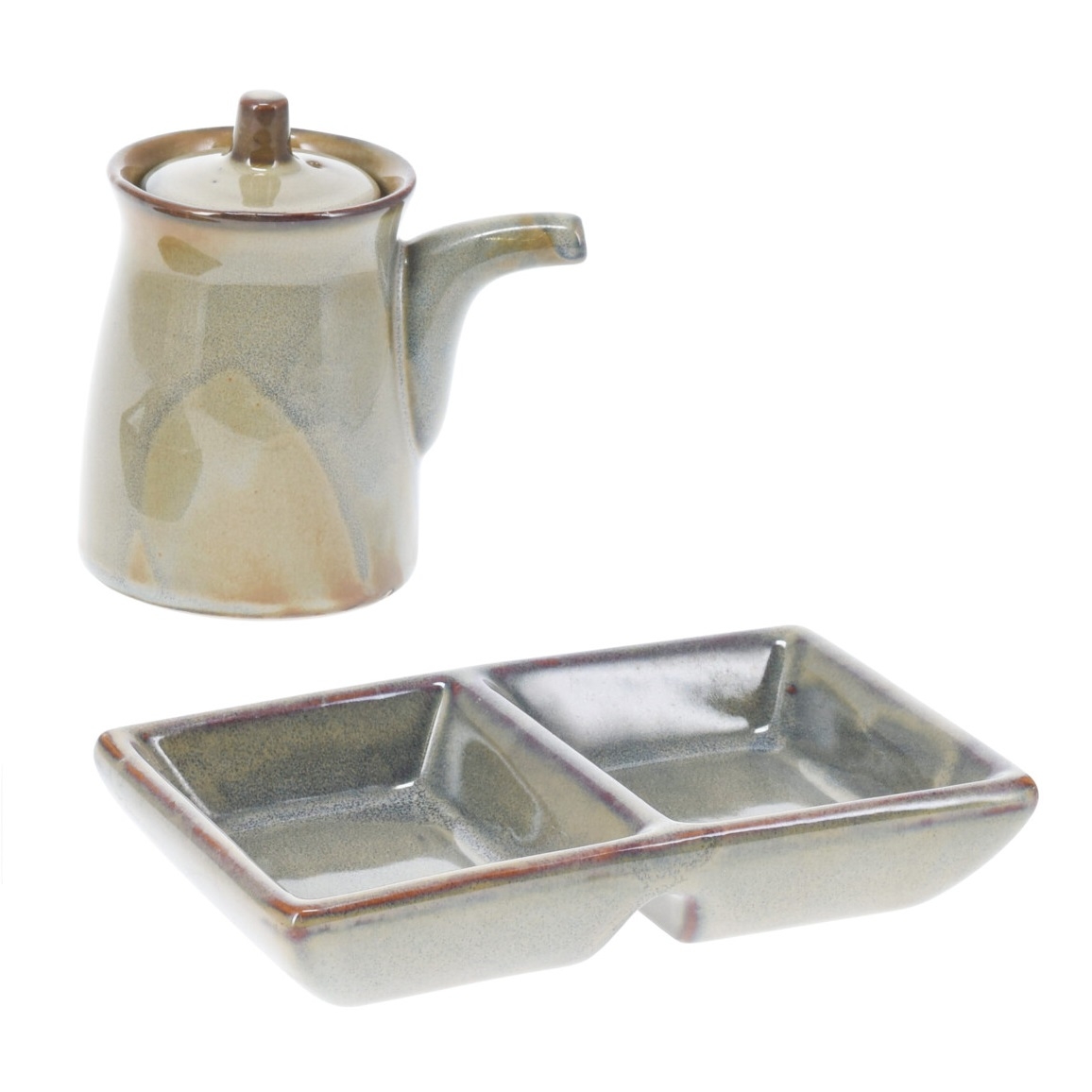 Set 2 piese pentru Sushi din ceramica