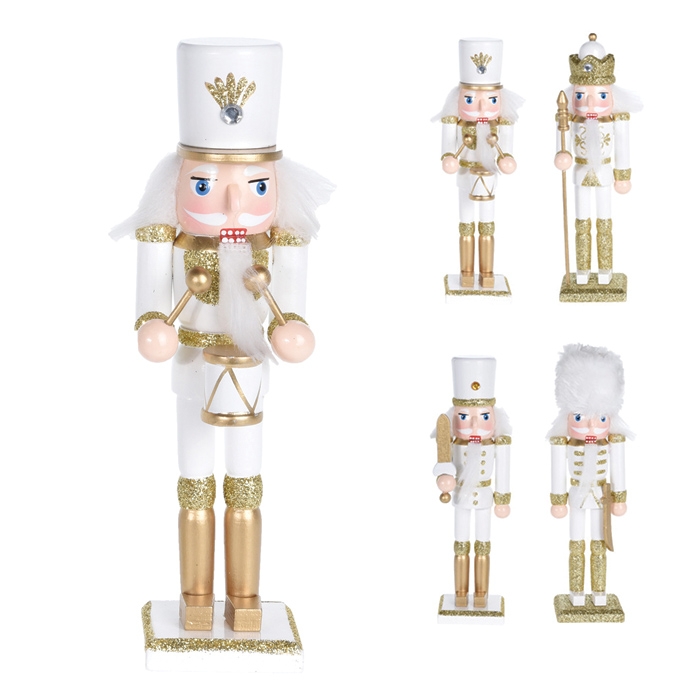 Statueta Nutcracker din lemn 18 cm - modele diverse