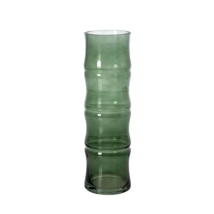 Poza Vaza Meadow din sticla verde 31 cm - modele diverse